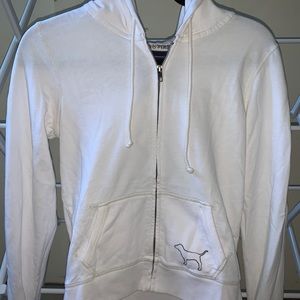 PINK white cotton jacket